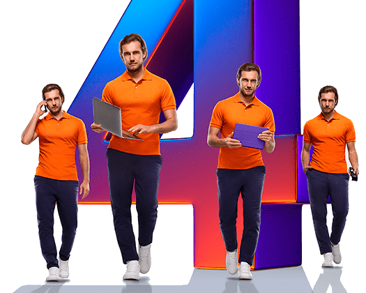 Великолепная четверка Ростелеком в деревня Добручи (Псковская область)